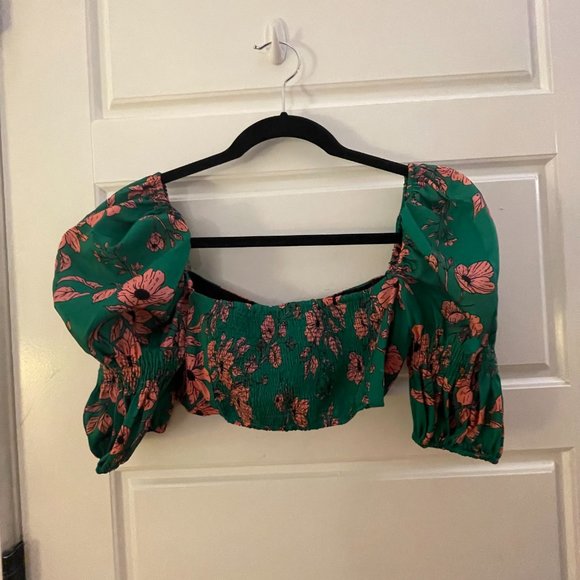 SOLD: NOT ON POSHMARK -  Floral Miami Zara Crop Top - Picture 3 of 4
